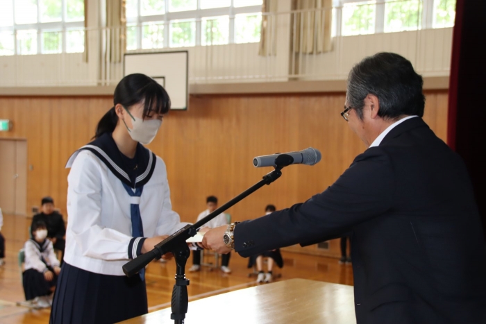 全校朝会C | 日々のできごと | 野付中学校 | 別海町立小・中学校・幼稚園ブログ